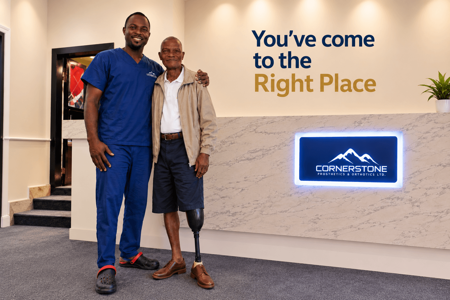 Above knee prosthesis consultation at Cornerstone P&O